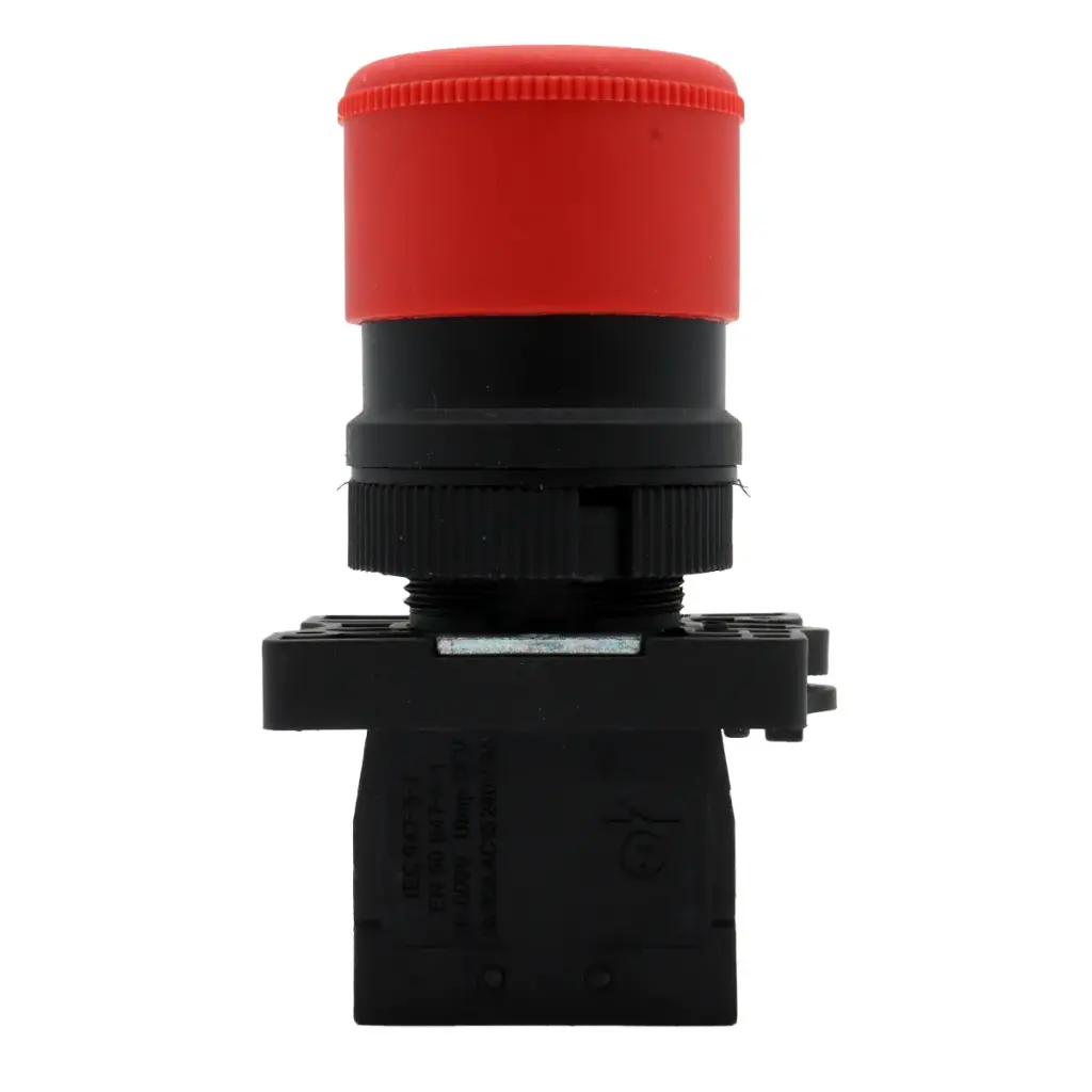 Interruptor Botón Push Button Arranque XB2-ES442 22mm Industrial Rojo