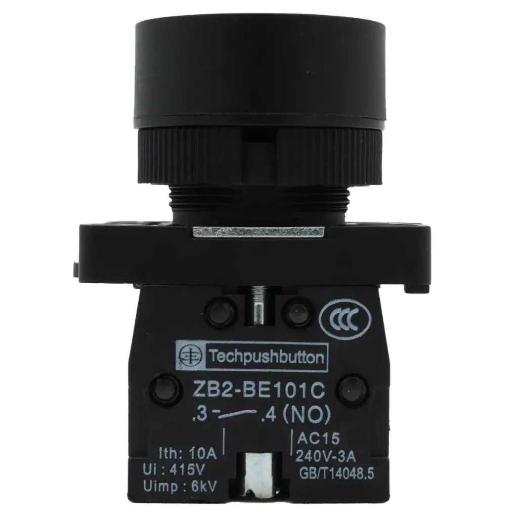 Botón Pulsador Push Button ZB2-BE101C NO  240V 10A Verde