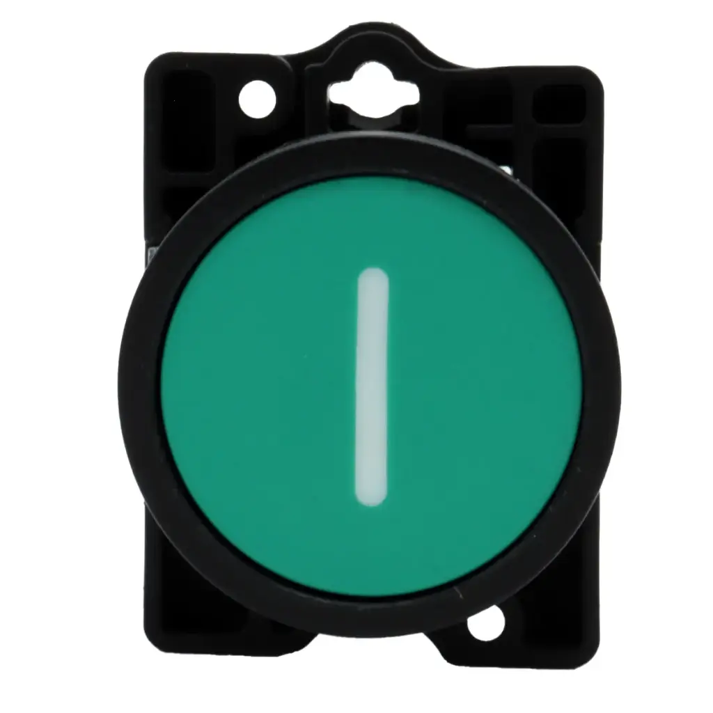 Botón Pulsador Push Button ZB2-BE101C NO  240V 10A Verde