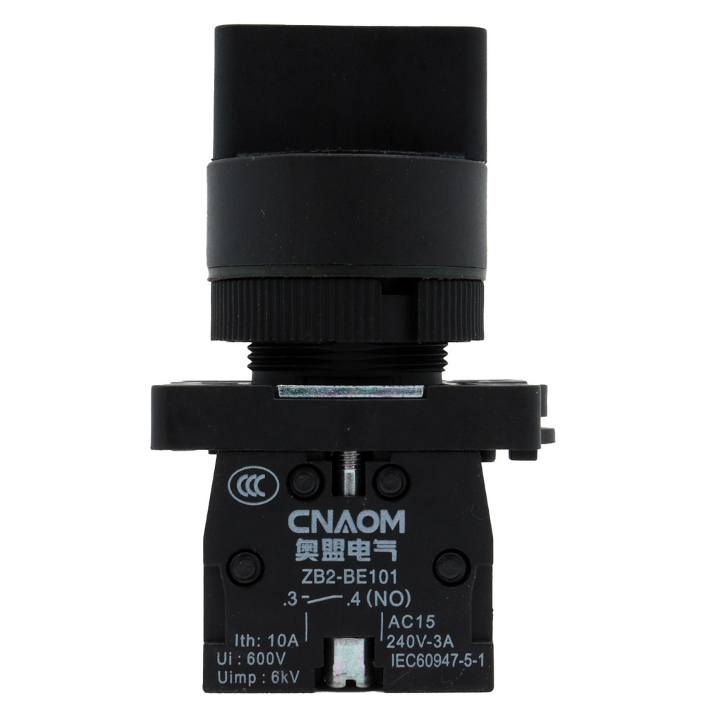 Interruptor Selector XB5AD53 2NO 3 Posiciones 240V 10A