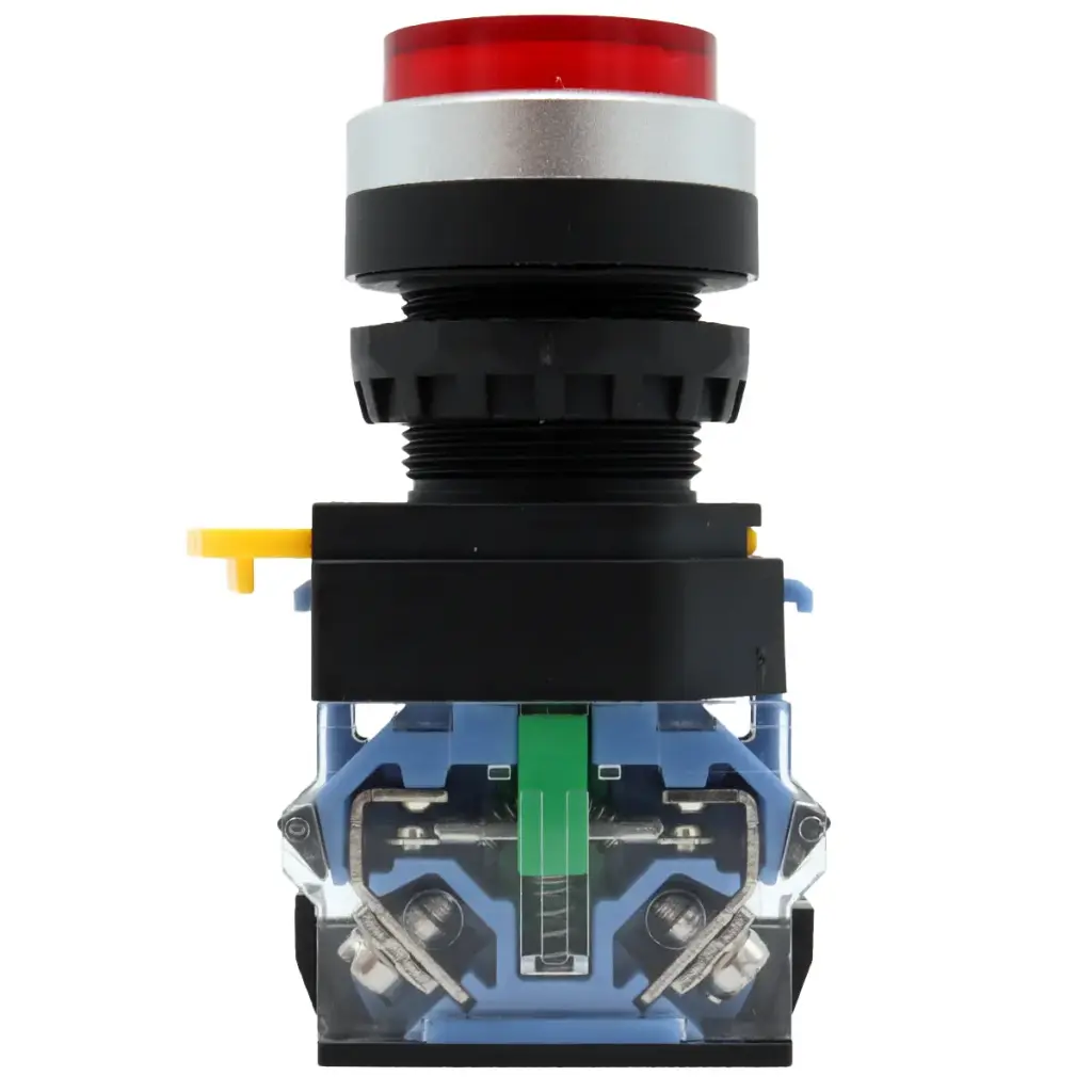 Interruptor Botón Push Button Arranque Industrial YJ139-LA38 Rojo