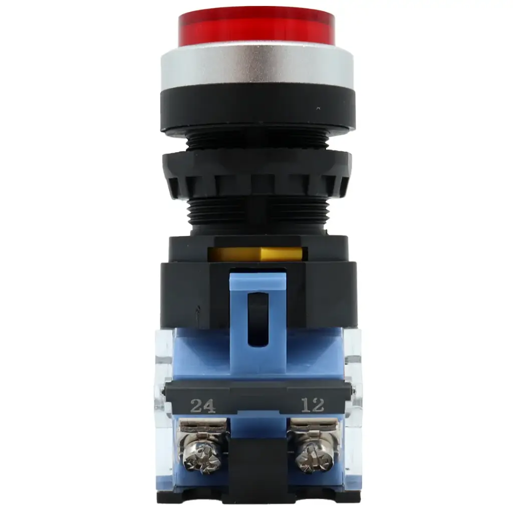 Interruptor Botón Push Button Arranque Industrial YJ139-LA38 Rojo