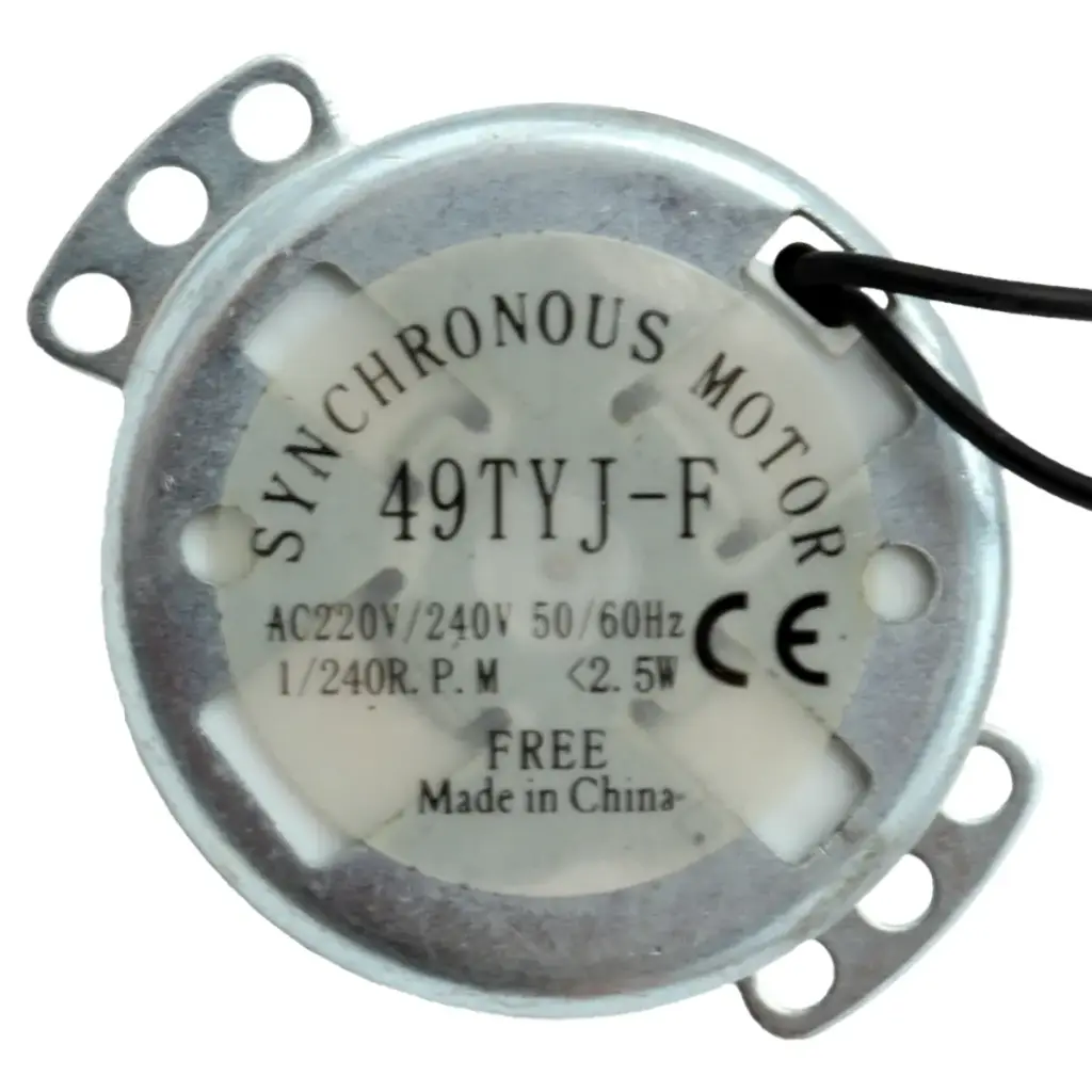 Motor Incubadora Volteo Automático 49TYJ-F 1/240 RPM Giro Lento