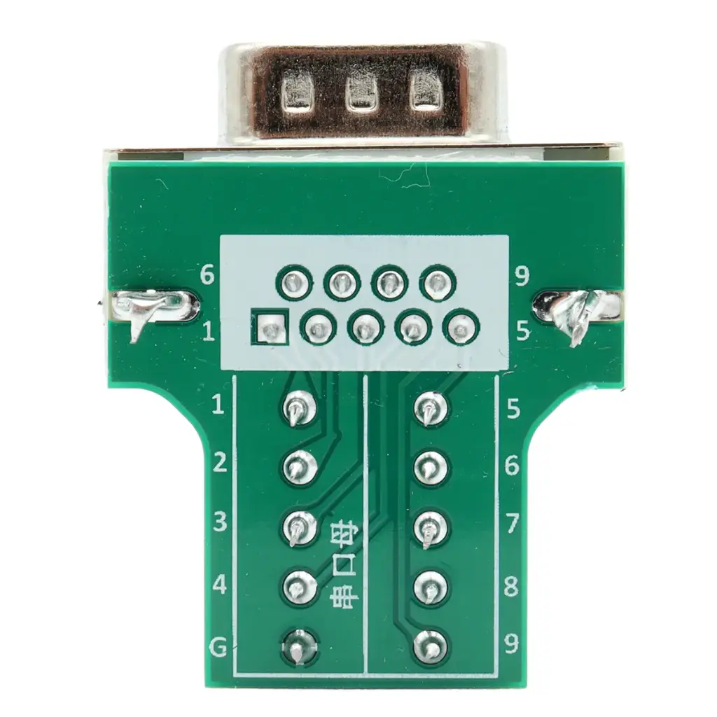 Adaptador Macho DB9 RS232 Serial Terminal Con Clemas Conector