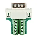 Adaptador Macho DB9 RS232 Serial Terminal Con Clemas Conector