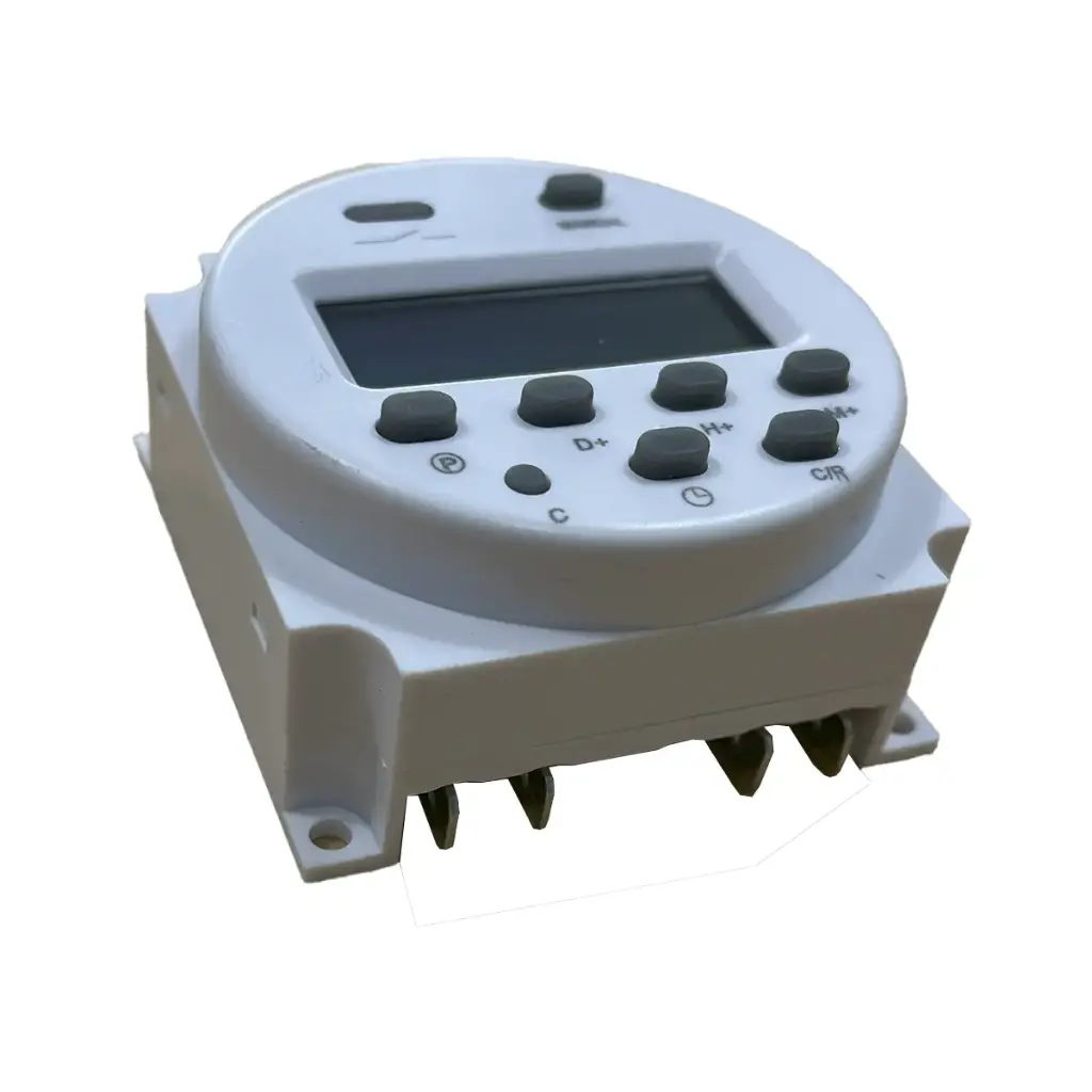 Timer Relay CN101A Temporizador Digital Acuario Incubadora Blanco 12V