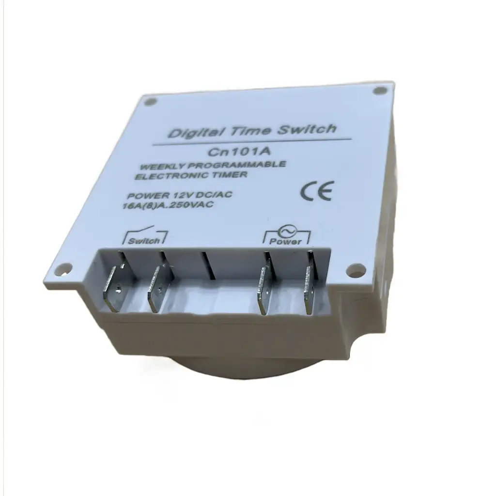 Timer Relay CN101A Temporizador Digital Acuario Incubadora Blanco 12V