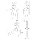 Pinza Ponchadora LY-2546B Para Terminales Aisladas 26-10Awg 2.5-6mm2