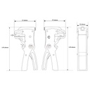 Pinza Pelacables CYH-1 Automática Cables calibre 22 AWG a 12 AWG