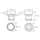 Cabeza de Pulsador Iluminado Schneider Electric ZB4BW33 Ø22 Verde