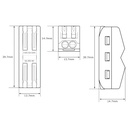 28x Conector Terminales Empalme PCT-2-2 11AWG~28AWG Caja con 28pz