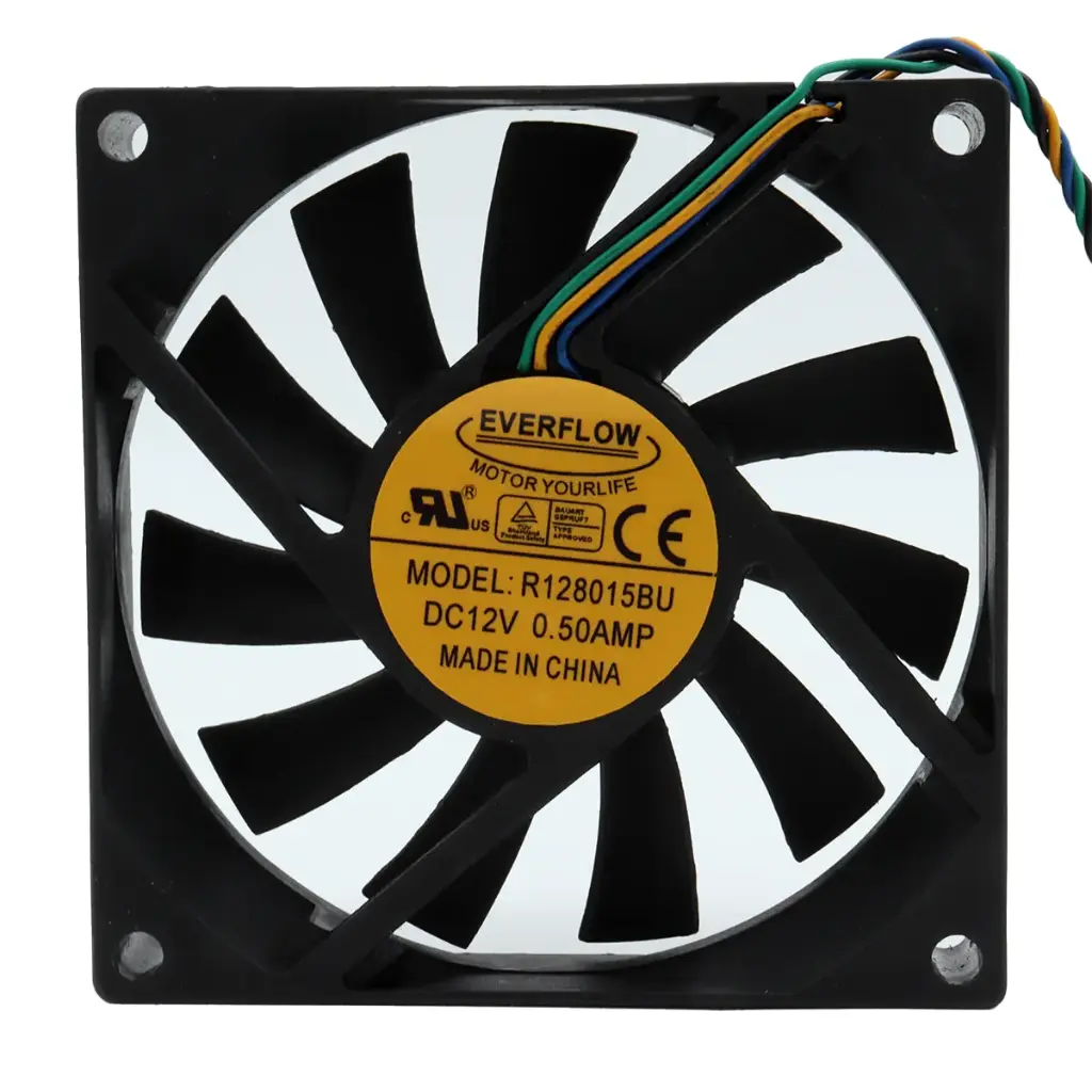 Ventilador EVERFLOW R128015BU 12V 0.5A 80mm x 80mm x 15mm
