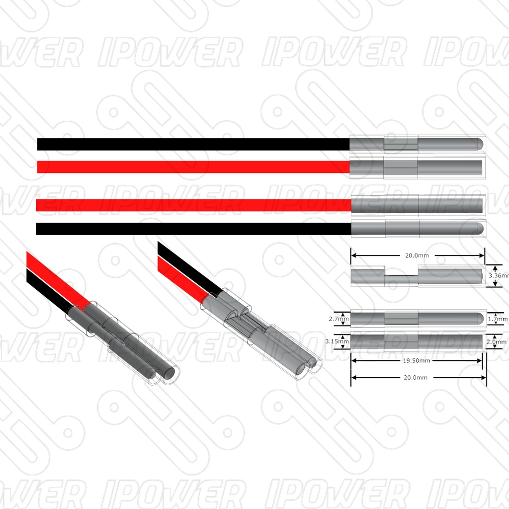 Pila Batería Energy+ 14500 LS14500-1 3.6v 7350mAh 2 Terminales Reemplazo Motoman HW970932-A (Energy)