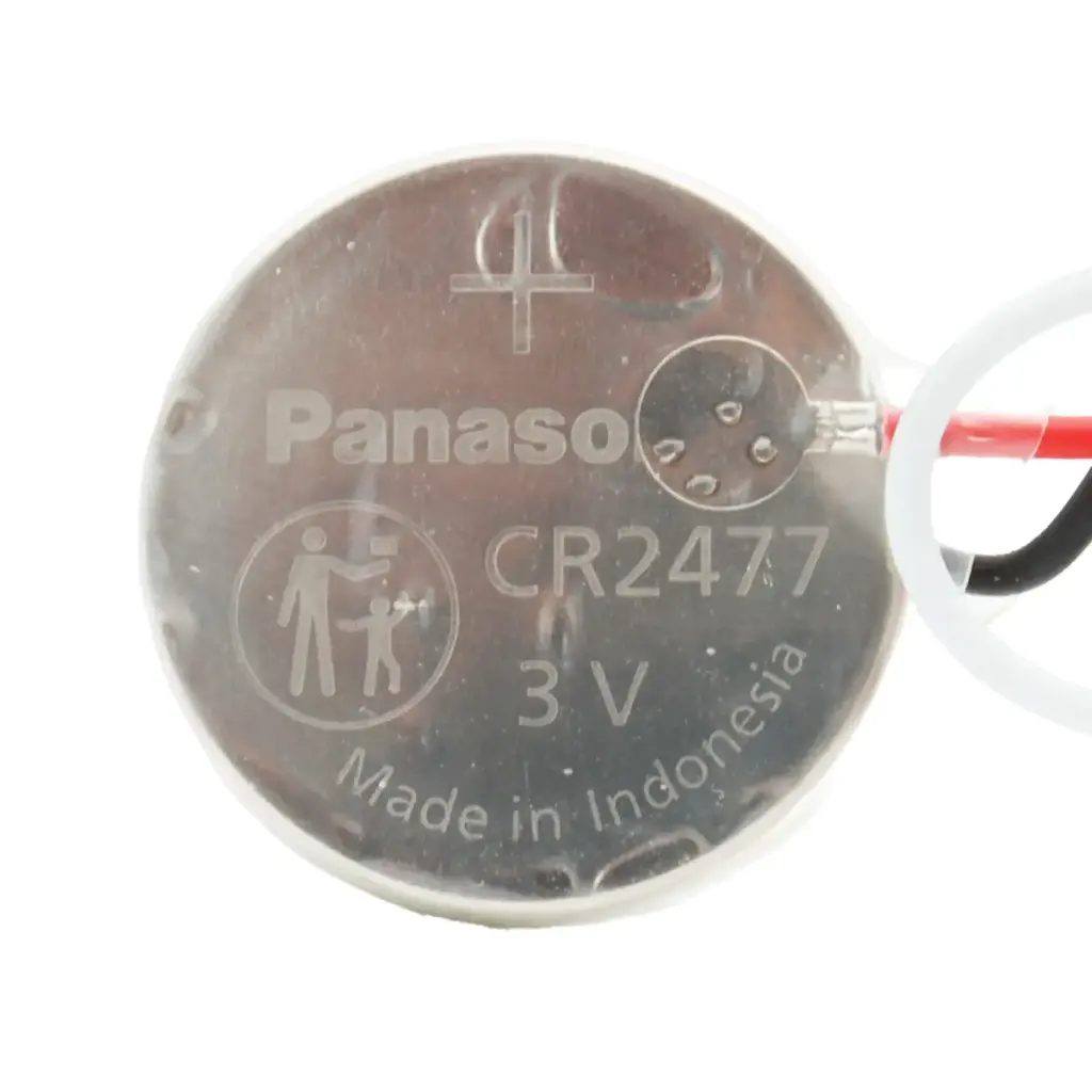 Pila Batería Panasonic Litio Botón CR-2477 3V 1000mAh Conector Marrón 4 Pines