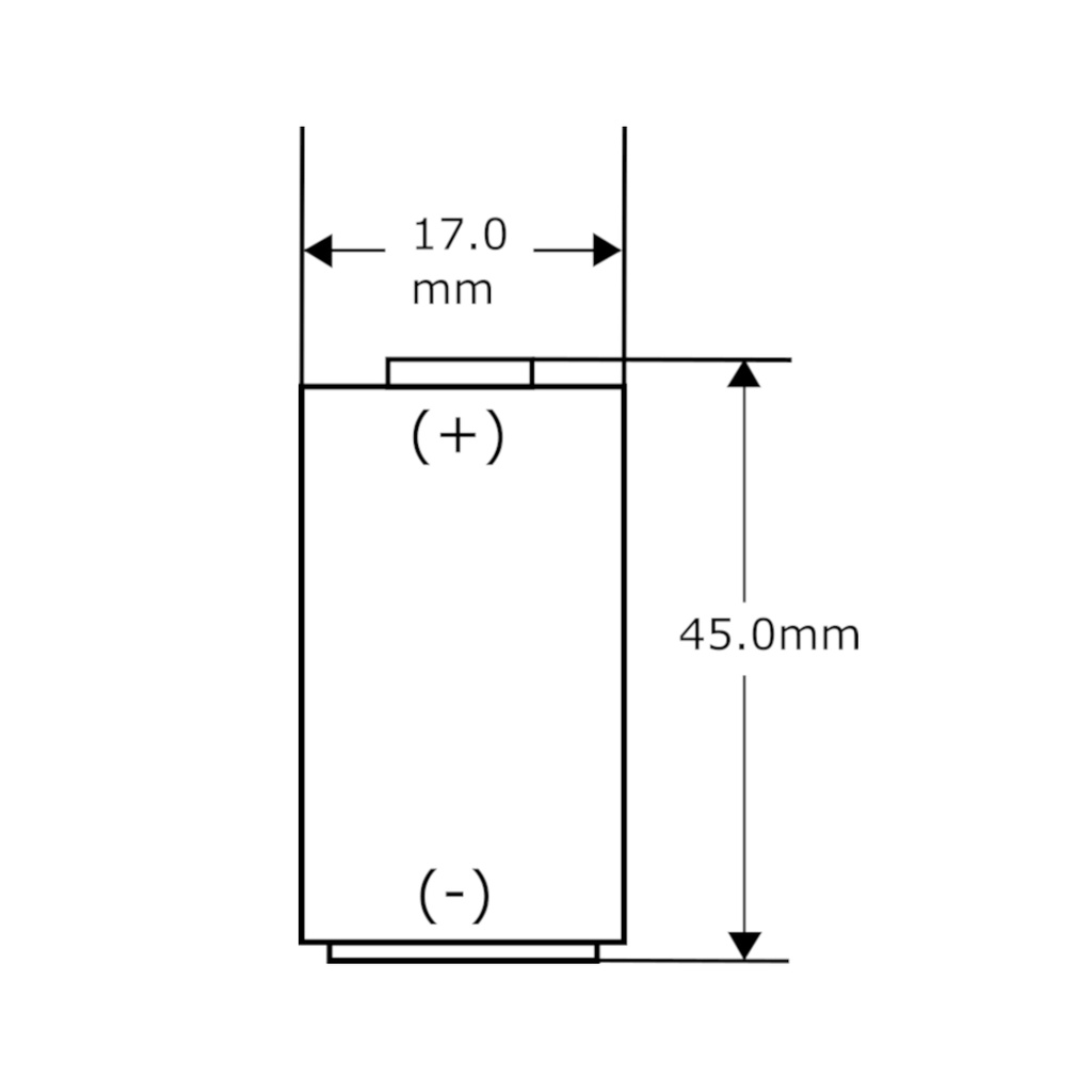 Pila Batería ENERGY+ CR17450E-RL Mod:A98L-0031-0012 3.0V 2400mAh Conector Marrón