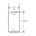 Pila Batería Eve Energy A6Servo ER14505 3.6V 2700mAh Conector Blanco Pequeño Para DVOP2990 A6 Servo