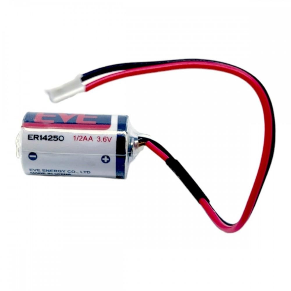 Pila Batería Eve Energy 14250 ER14250 3.6V 1250mAh 1/2AA Conector Blanco Pequeño.