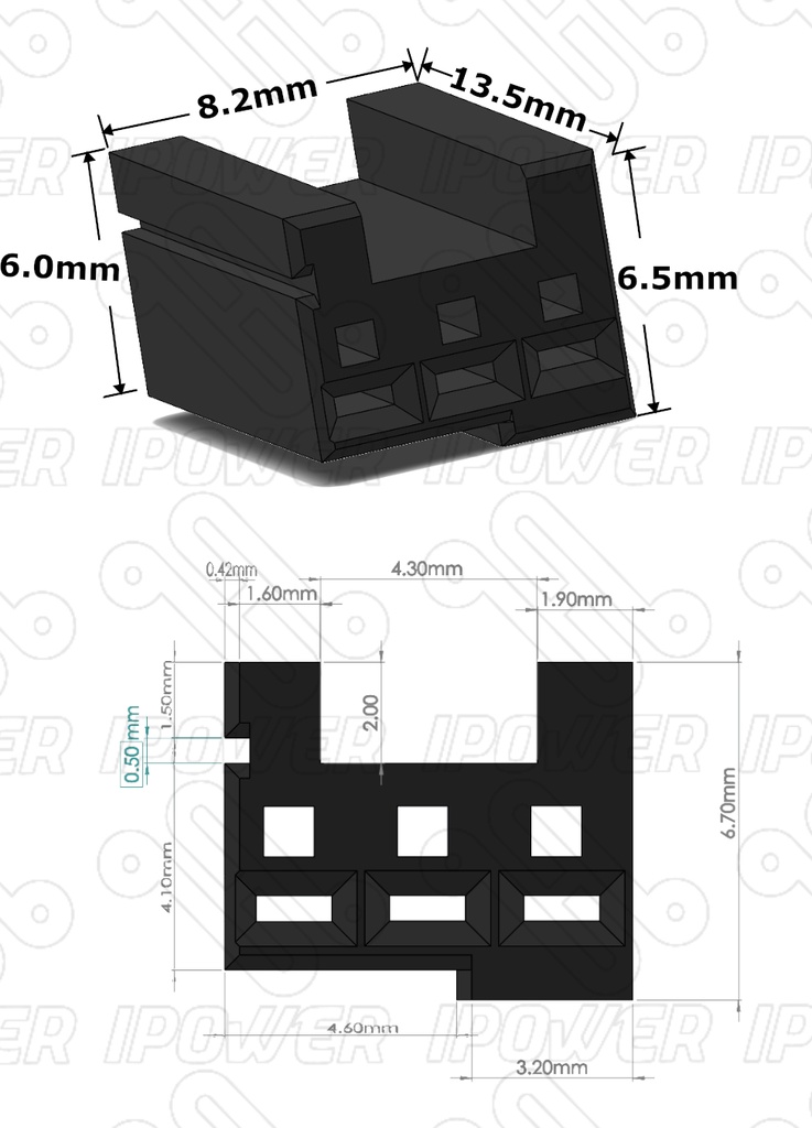Pila Batería Fanuc A98L-0031-0026 (A02B-0309-K102) 3V 1750mAh Carcasa Negra