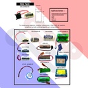 Pila Batería FDK FUJI 14250 CR14250SE 3V 850mAh Conector Negro