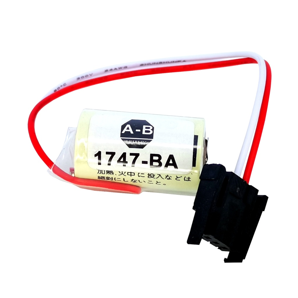 Pila Batería Allen Bradley Bulletin 1747-BA LOGIX5000 14250 CR14250SE-R Conector Negro w