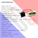 Pila Batería FDK FUJI 14250 CR14250SE 3V 850mAh Conector Negro