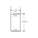 Pila Batería FDK FUJI 17450 CR17450SE-R A98L-0031-0012 3.0V  2500mAh Conector Marrón Con Resistencia