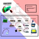 Pila Batería FDK FUJI 17450 Mod: CR17450SE-R A98L-0031-0012 3.0V 2500mAh Conector Marrón Sin Resistencia