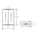 Pila Batería FDK FUJI 17450 2CR17450SE-R A98L-0031-0012 3.0V 2500mAh Conector Blanco