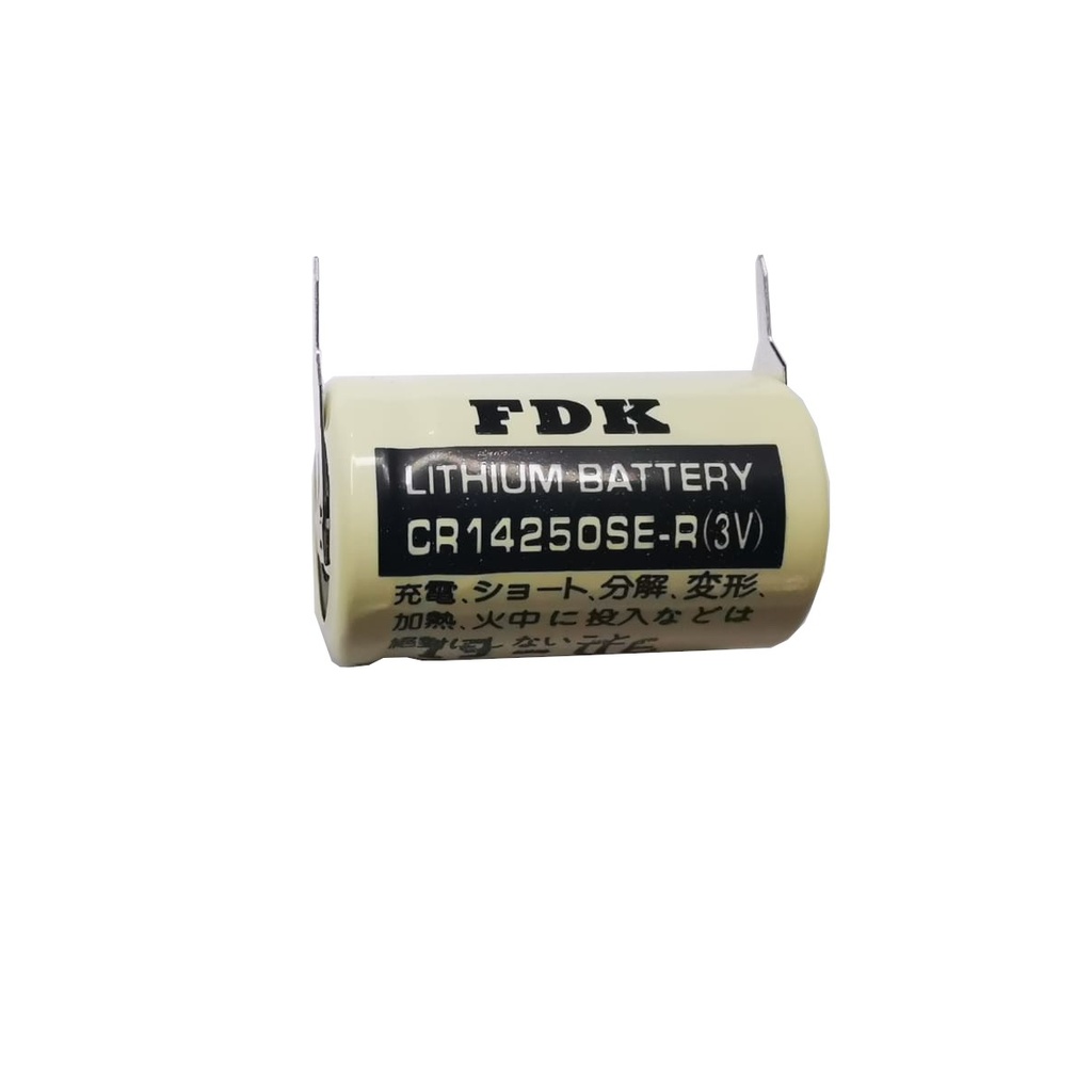 Pila Batería FDK FUJI 14250 CR14250SE-R 3V 850mAh 1/2AA Pines Metálicos