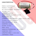 Pila Batería Allen Bradley Bulletin Mod: 1756-BA1 3V 1200mAh Conector Negro W