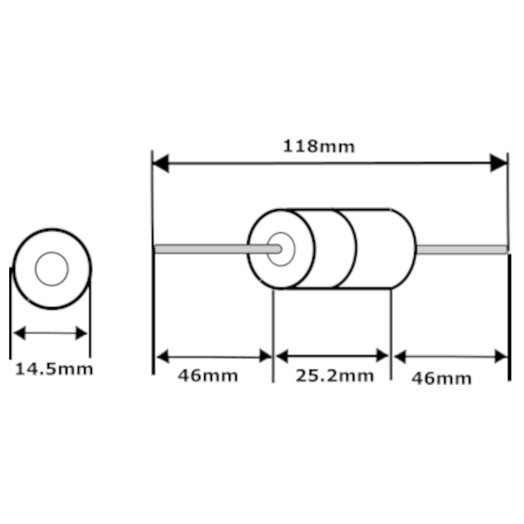 Pila Batería EEMB 14250 ER14250-AX 3.6V 1200mAh AA Conector Axial