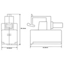 Pila Batería Fanuc A98L-0031-0026 (A02B-0309-K102) 3V 1750mAh Carcasa Negra