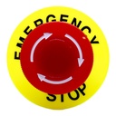 Botón Paro De Emergencia Rotatorio 440V 10A Lay37 NA-NC