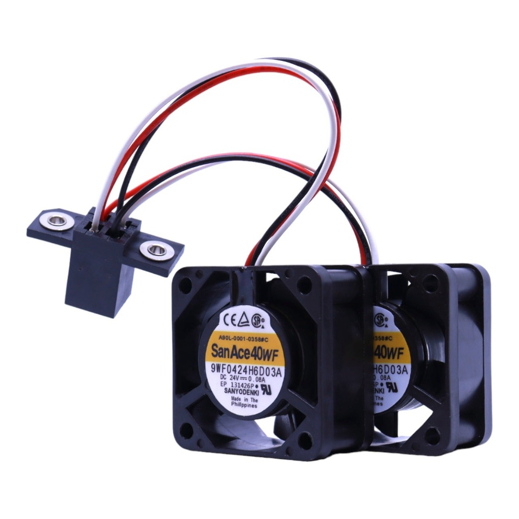 Ventilador Conjunto Sanyo Denki San Ace 40WF 9WF0424H6D03A A90L-0001-0385C 24V 0.08A 40mm x 40mm x 20mm Conector Negro 4 Pines