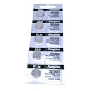 5X Pila Batería Energizer SR44W 357/303 1.55V 165mAh Tipo Botón.