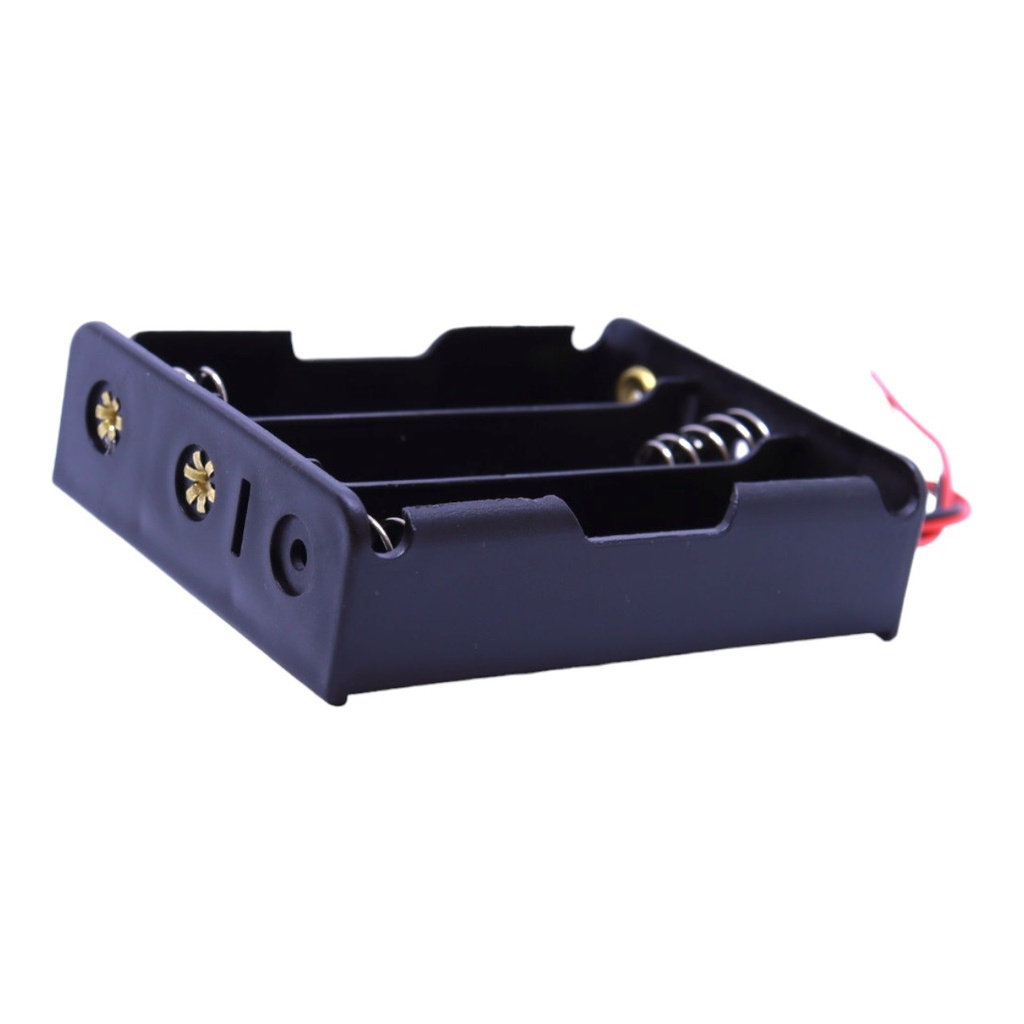 Portapilas 18650X3 Base para 3 pilas 18650 Sin Plug Li-ion Ion De Litio