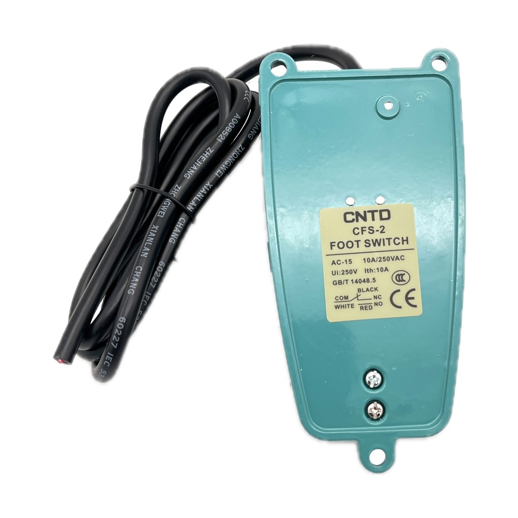Interruptor de Pedal Pie CFS-2 250V AC 10A Metálico
