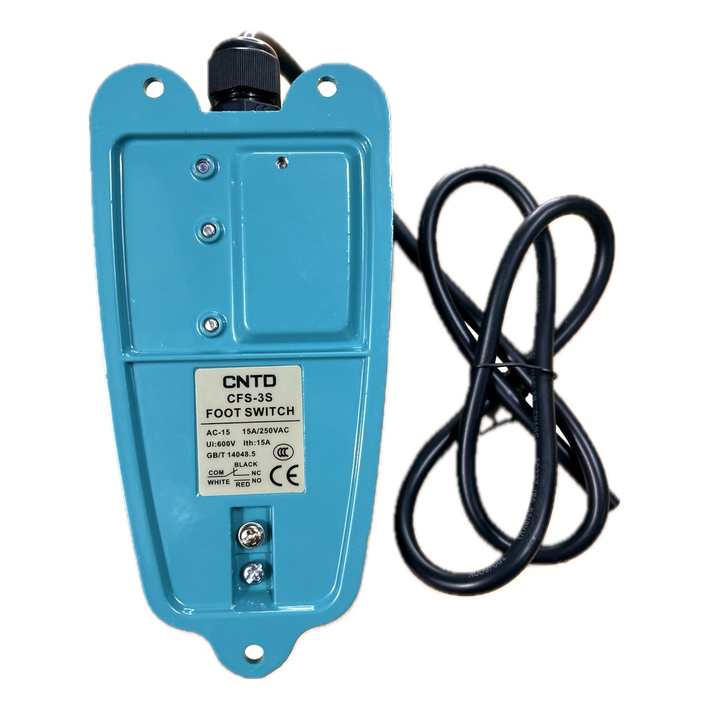 Interruptor de Pedal Pie CFS-3S 250V AC 15A Metálico