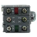 Bloque Luz Cuerpo/Collar ZB4BW065 Para Bombilla BA9s 250V 1 NO + 1 NC Fijación Metal Azul