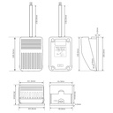 Interruptor de Pedal Pie TFS-01 250V AC 10A Plástico Control