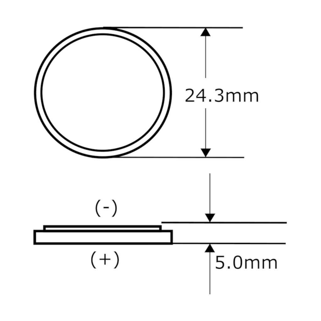Pila Batería Varta Cr2450 3.0V Tipo Botón