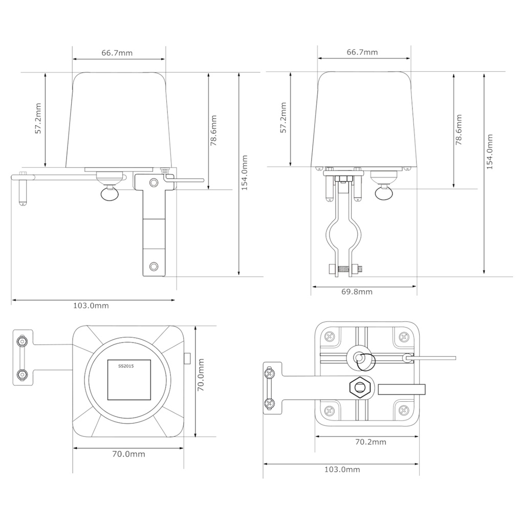 Controlador de válvula SS2015 12V DC 600mA 40Kg Manipulador Mecánico Gas o Agua
