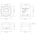 Timer Relay CN101A Temporizador Digital Acuario Incubadora (BLANCO) 12V