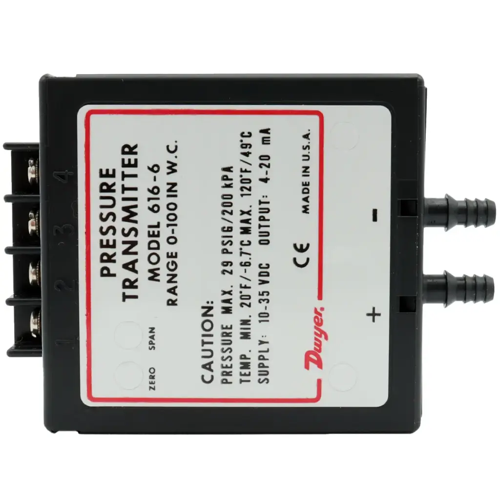 Transmisor De Presión Diferencial Dwyer 616-6 Para Gases 