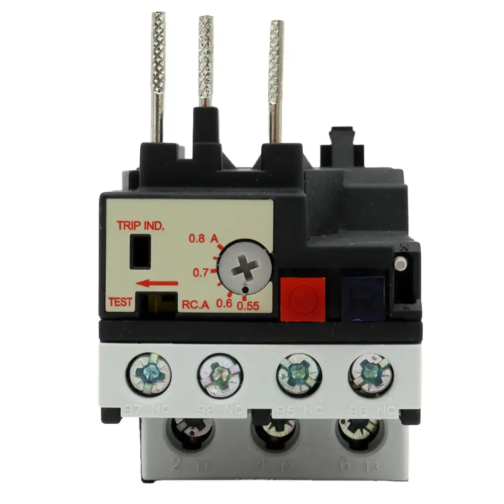 Relevador Relay Relé TECO RHU-10/0.8A1 Sobrecarga de Temperatura 0.55A - 0.8A