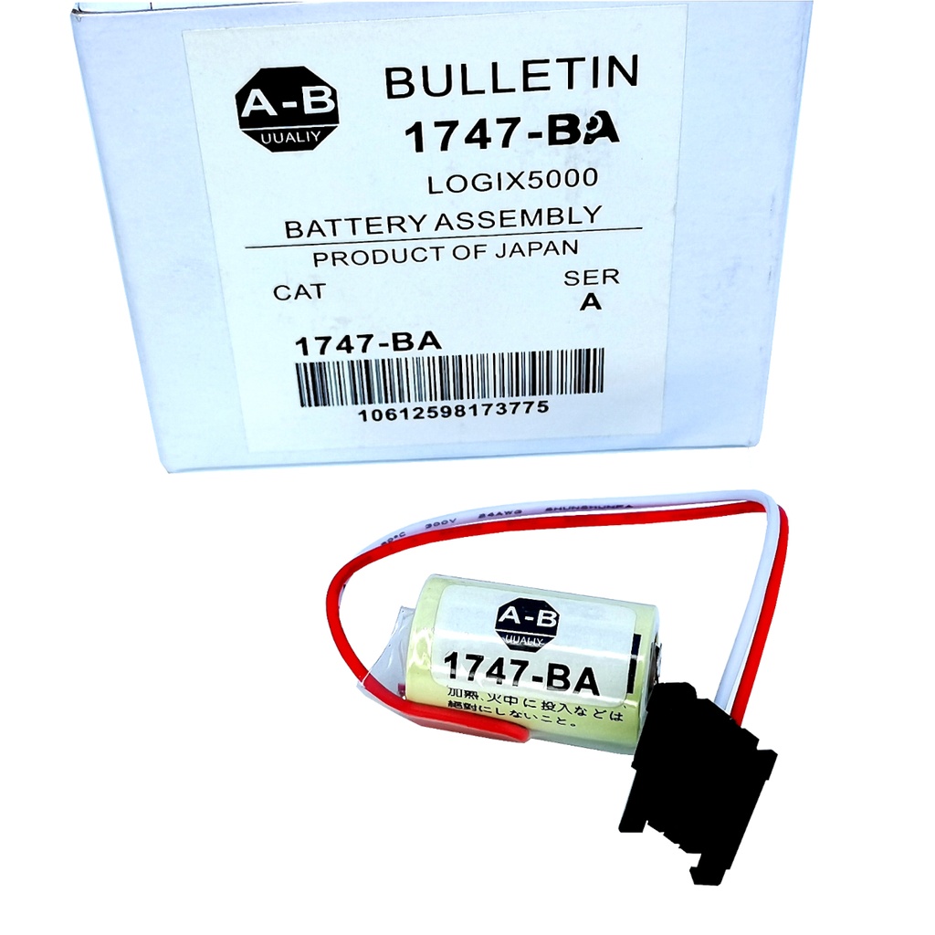 Pila Batería Allen Bradley Bulletin 1747-BA LOGIX5000 14250 CR14250SE-R Conector Negro w
