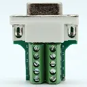 Adaptador Hembra DB9 RS232 Serial Terminal Con Clemas Conector