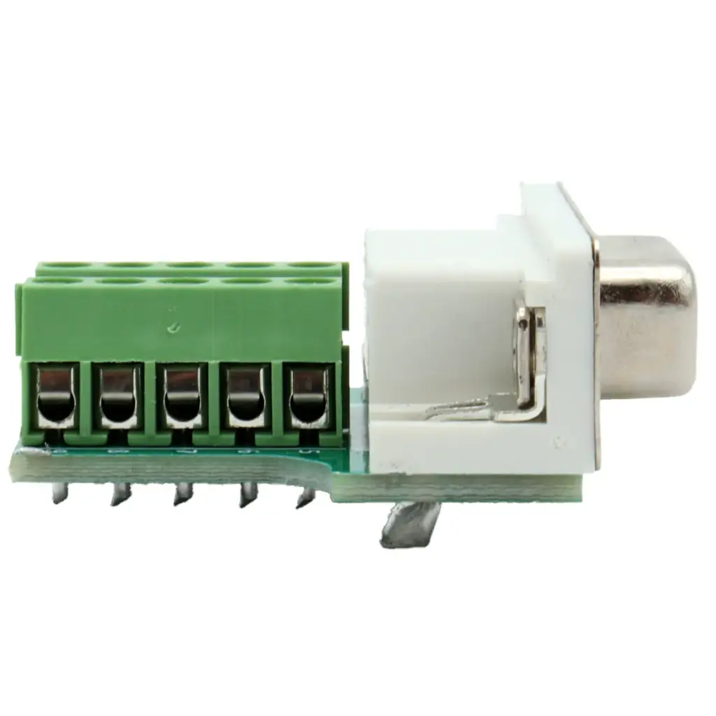 Adaptador Hembra DB9 RS232 Serial Terminal Con Clemas Conector