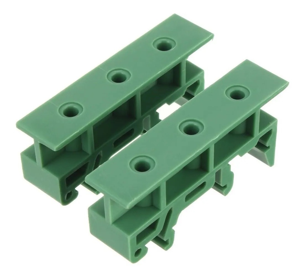 Arnes Clema Riel Din para Arduino Modelo DRG-01 Soporte de Nylon Para PCB 2 pzas