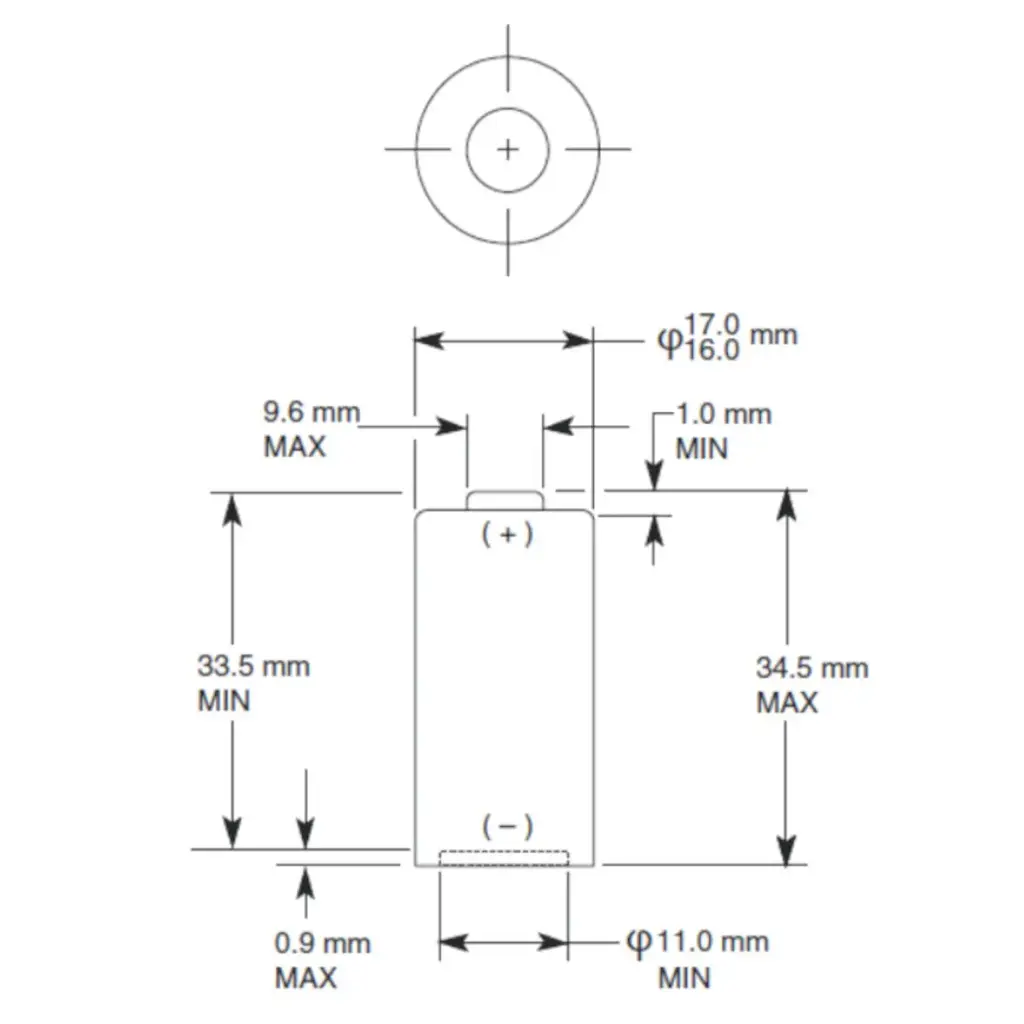Pila Batería Panasonic Mod CR123A 3V De Litio Industrial